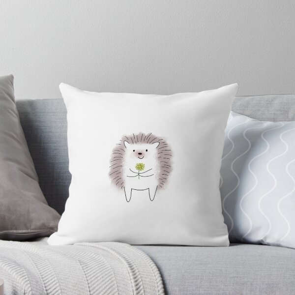 Item preview, Cute Hedgehog Holding Flower designed and sold by Ruby Lu.