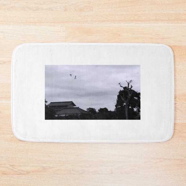 Item preview, White crane in Japanese sky designed and sold by Kazenofab88.