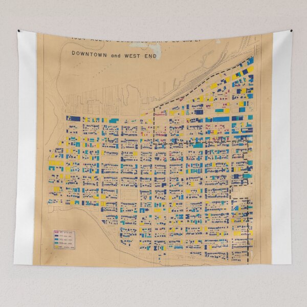 Item preview, un primer plano en un mapa de planificación de Mount Pleasant (East) en azules y amarillos brillantes. Adaptado del código de referencia del elemento de Archivos:
COV-S445-3-: LEG1221.1-: LEG1221.1.19 Todos los ingresos de las ventas realizadas por los designed and sold by FOVCA.