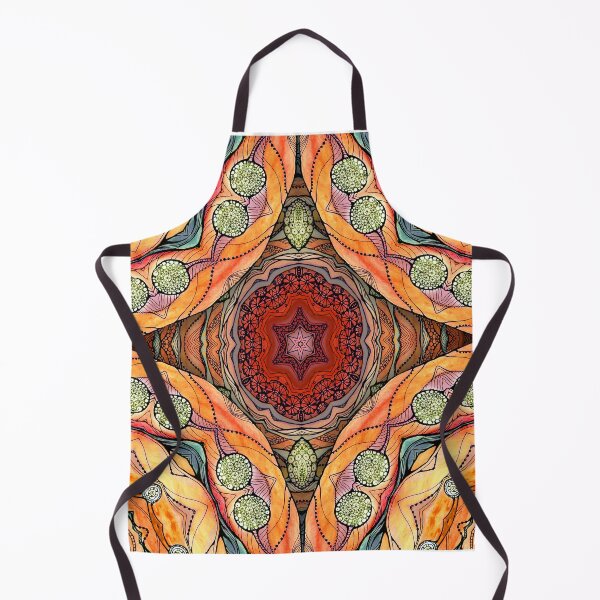 Item preview, Orange mandala designed and sold by MandalaFlowerArt.