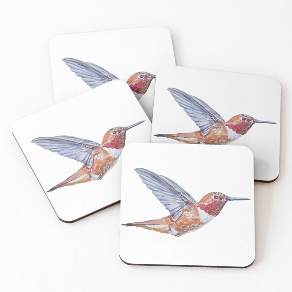 Item preview, Rufous Hummingbird painting - no background designed and sold by Emily Bickell.
