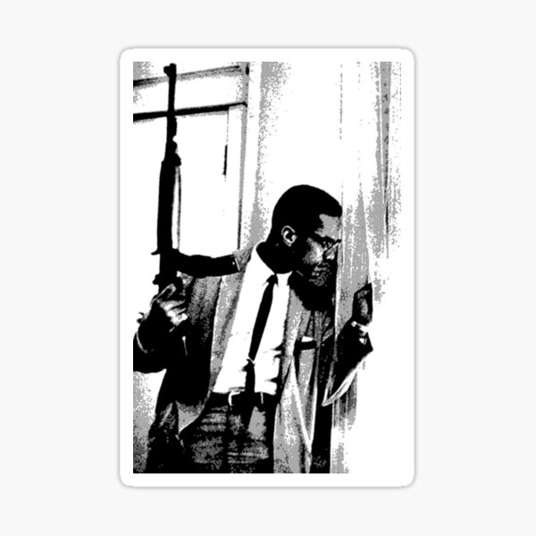 The Malcolm X black heritage artwork Sticker