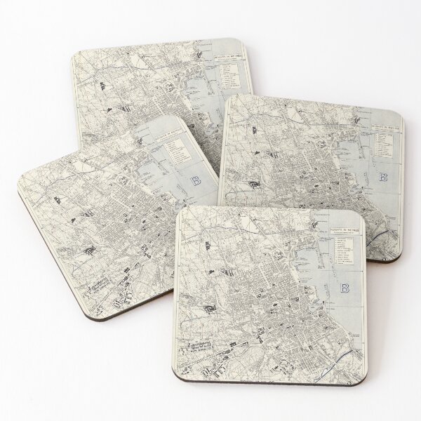 Item preview, Vintage Map of Palermo Italy (1943) designed and sold by BravuraMedia.