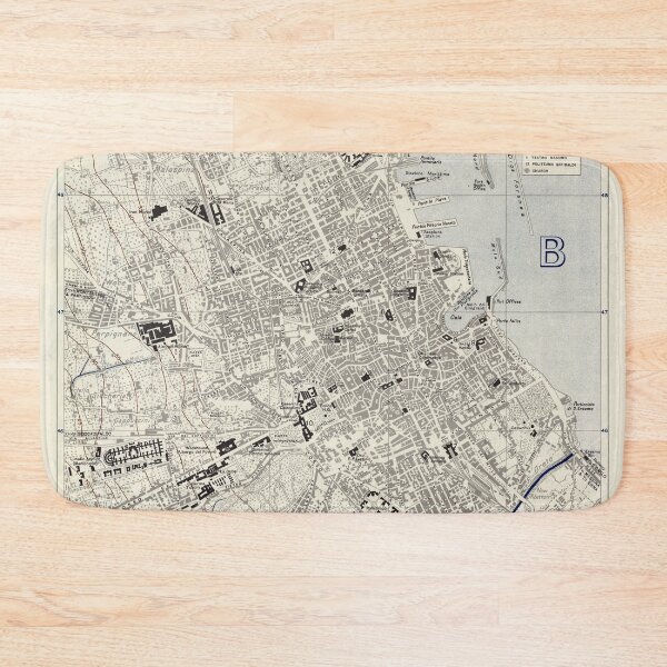 Item preview, Vintage Map of Palermo Italy (1943) designed and sold by BravuraMedia.