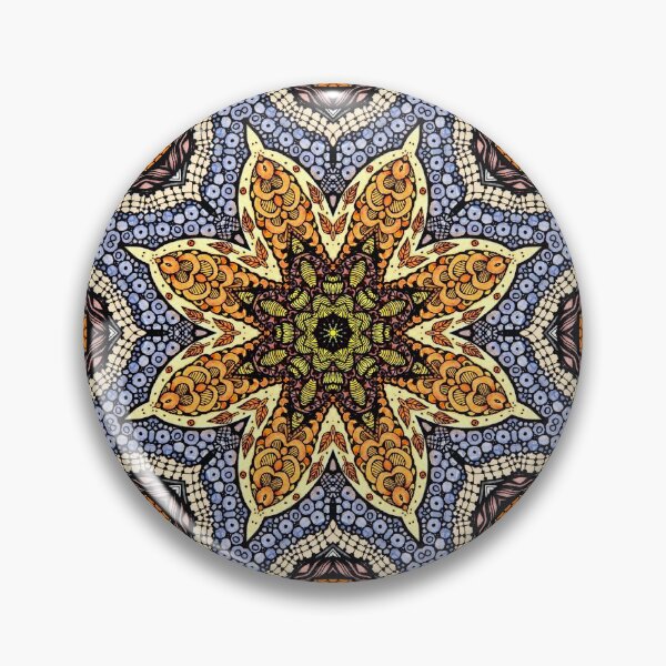 Item preview, Magic flowers mandala designed and sold by MandalaFlowerArt.