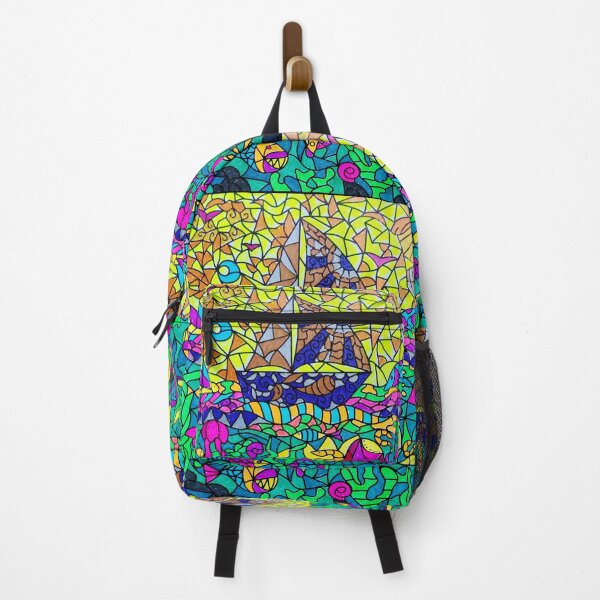 Item preview, Abstract psychedelic fluorescent sailing designed and sold by TJ-Allen.