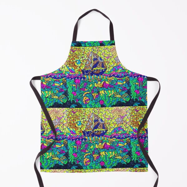 Item preview, Abstract psychedelic fluorescent sailing designed and sold by TJ-Allen.