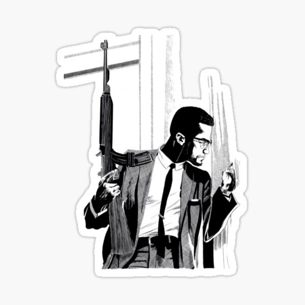 The Malcolm X black heritage artwork Sticker