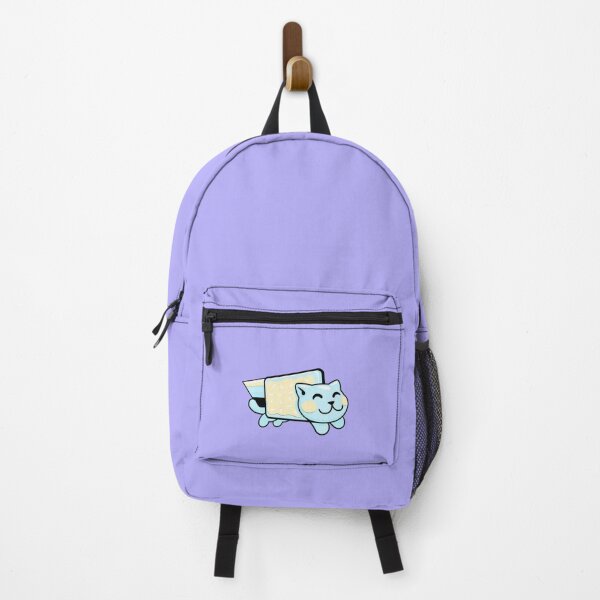 Item preview, blue and yellow pop tart space cat smiling designed and sold by BabyPaws.