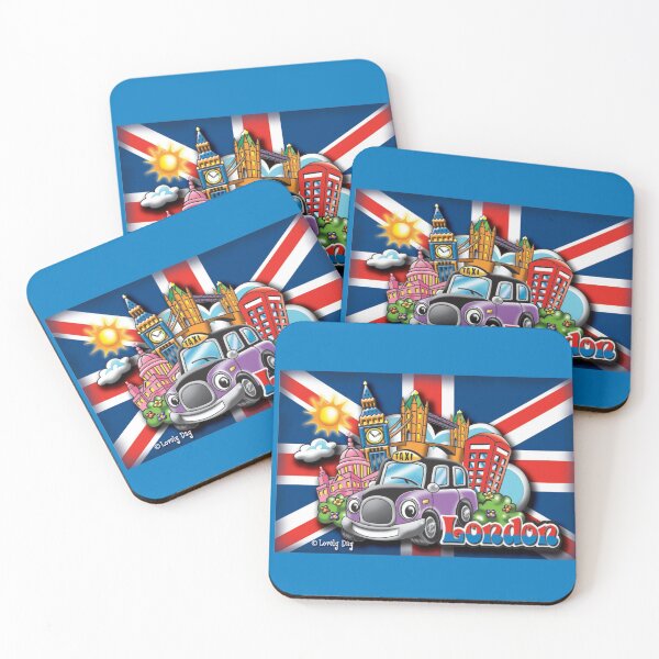 Item preview, London Magical Taxi Cab Famous Lovely Day Design-Blue theme designed and sold by Lovely Day.