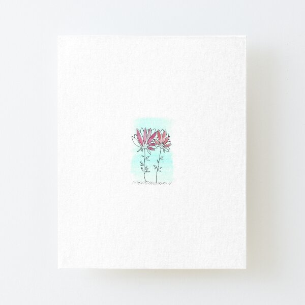 Red Carnations Blue Sky Canvas Mounted Print