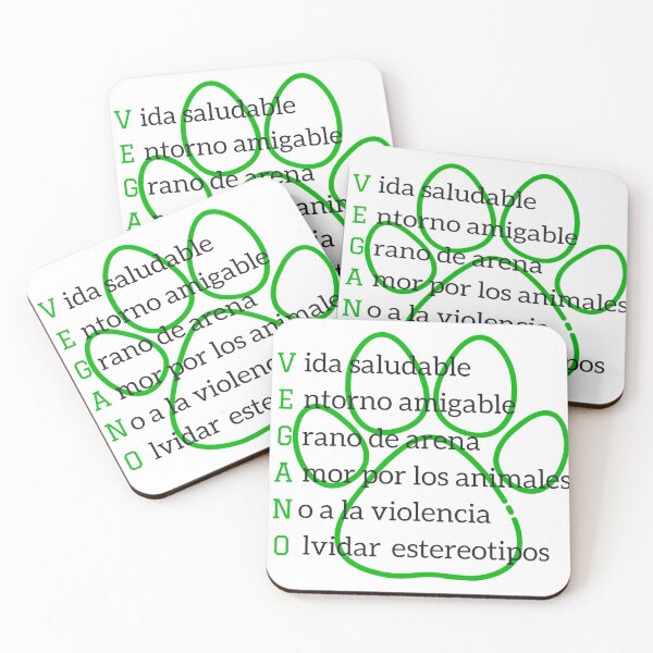 Item preview, Acrostic vegan designed and sold by Karina Rojas.