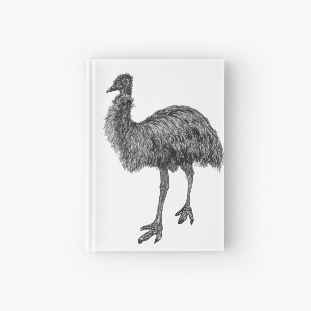 Fluffy the Emu Hardcover Journal