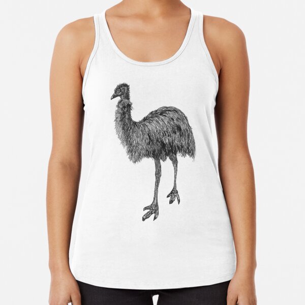 Fluffy the Emu Racerback Tank Top