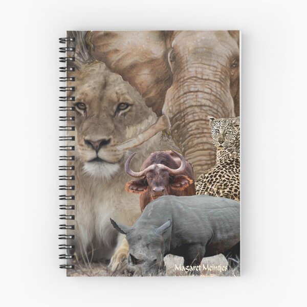 Item preview, A "BIG 5" TEESHIRT DESIGN, ALL THE WAY FROM AFRICA ! designed and sold by Magriet Meintjes.