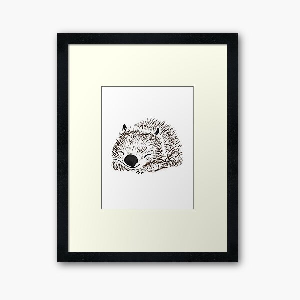 Cute Wombat Framed Art Print