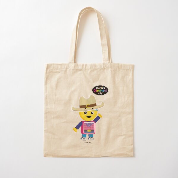 Charlie's Colorforms City - Cowboy Cotton Tote Bag
