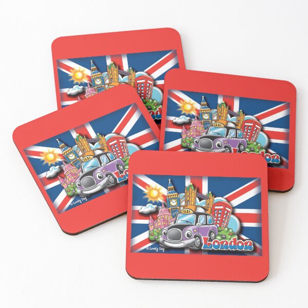 Item preview, London Magical Taxi Cab Famous Lovely Day Design-Red theme designed and sold by Lovely Day.