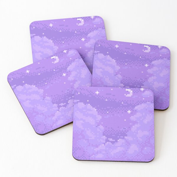 Item preview,  Pixel Purple Night Sky  designed and sold by abitofkake.