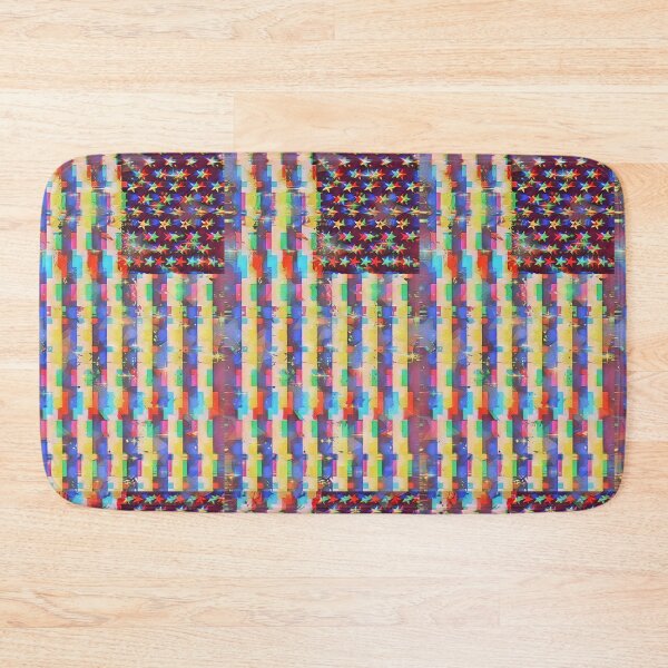 Item preview, Glitchy Flag designed and sold by funhousejen.