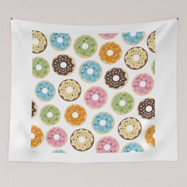 Item preview, Yummy Sprinkled Frosted Donuts Pastel Pattern designed and sold by tronictees.