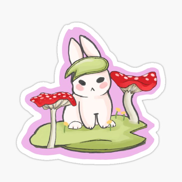 Mushroom bunny Sticker