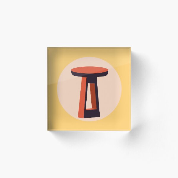 A Stool Acrylic Block