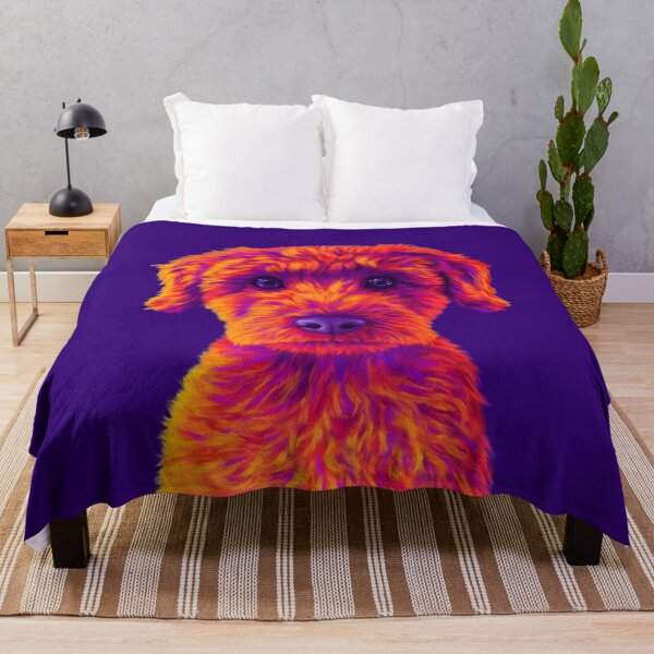 Item preview, Orange and Purple Mini Poodle designed and sold by NeonFuzz.