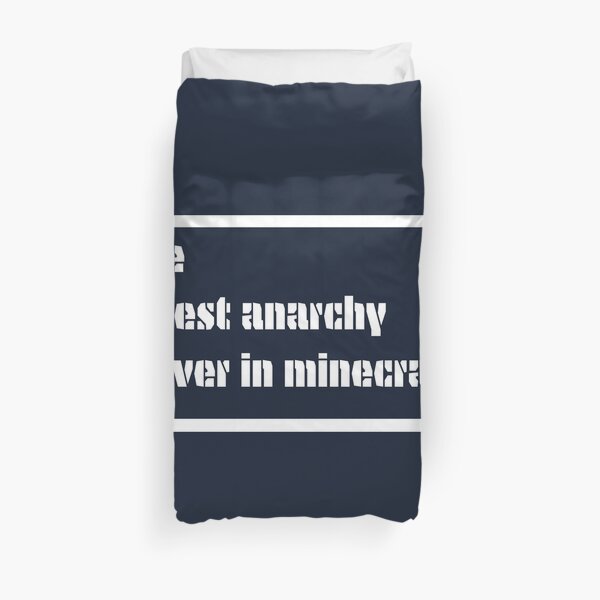 Minecraft Server Duvet Covers Redbubble - roblox anarchy server