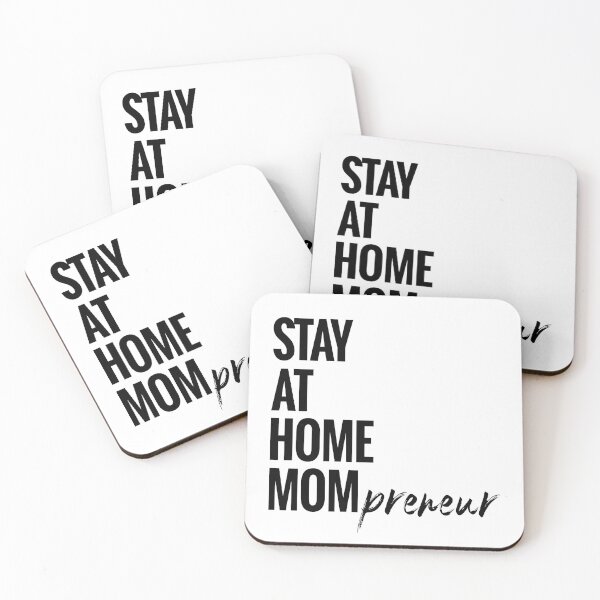 Item preview, Stay At Home Mompreneur Black Text Minimalist Typography designed and sold by TheVieLab.