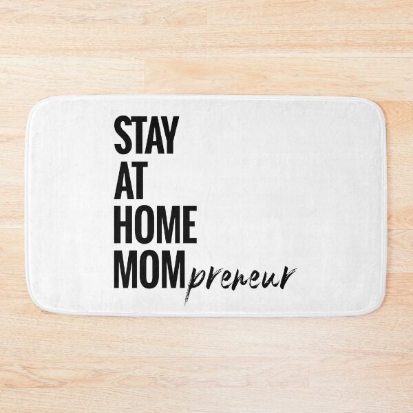 Item preview, Stay At Home Mompreneur Black Text Minimalist Typography designed and sold by TheVieLab.