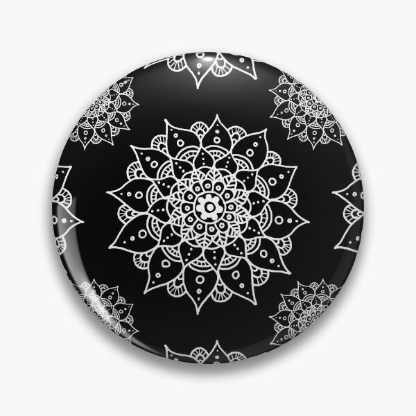 Item preview, Hand Drawn Black & White Mandala Pattern  designed and sold by MysticMagpie.