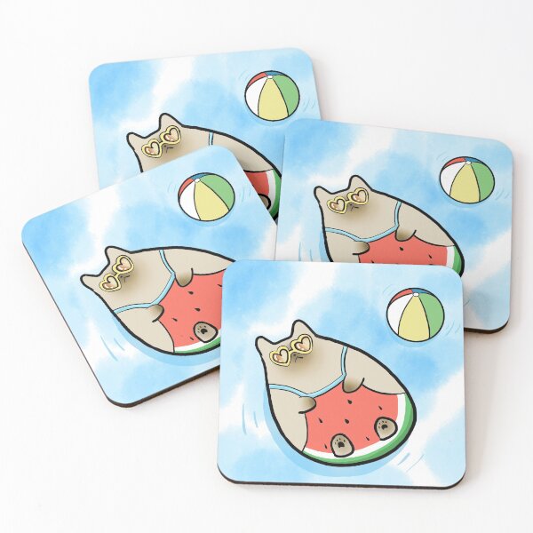 Item preview, swimming cat designed and sold by Sua Kim.