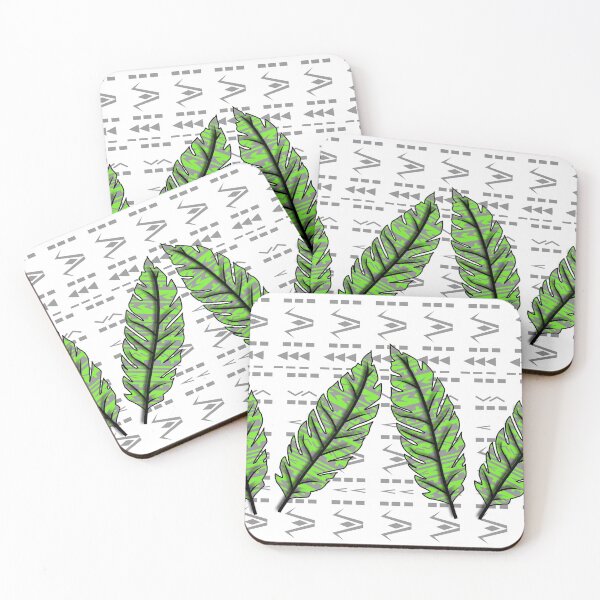 Item preview, leaves with patterns  designed and sold by ARTSHACKPRINTS.