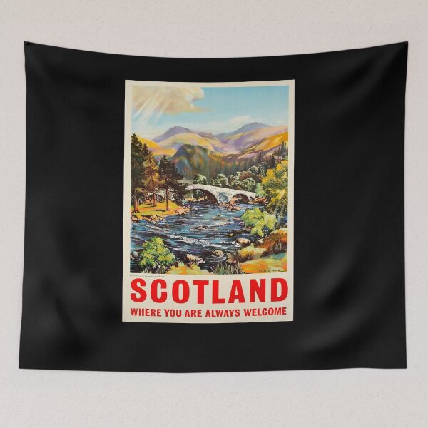 Item preview, Railway Poster Scotland designed and sold by stickart-marek.