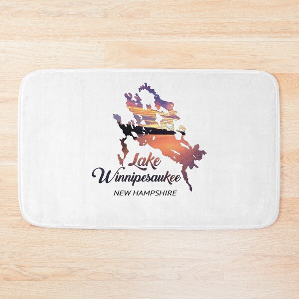 Item preview, Lake Winnipesaukee Sunset Lake Map designed and sold by AnimalCreations.