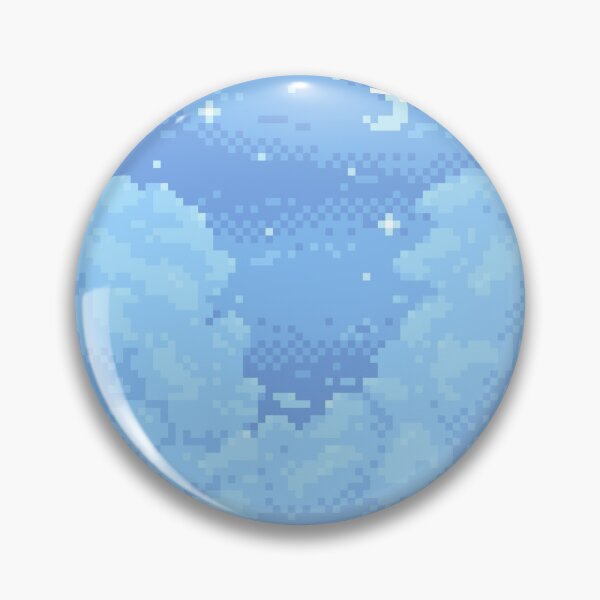 Item preview, Pixel Blue Night Sky  designed and sold by abitofkake.