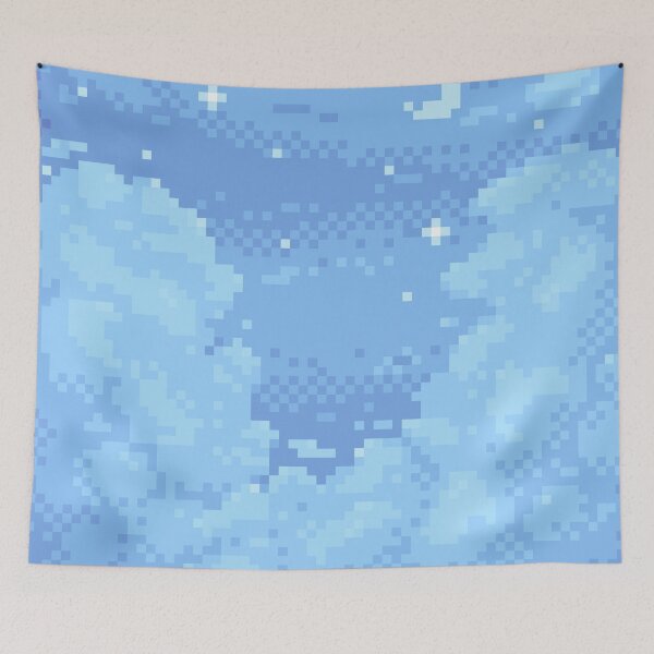 Item preview, Pixel Blue Night Sky  designed and sold by abitofkake.