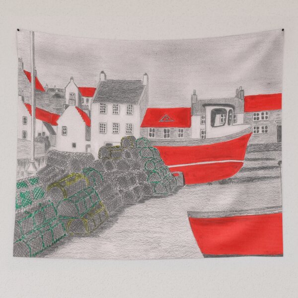 Item preview, Creels and Red Boats 1 designed and sold by Jan Palmer.