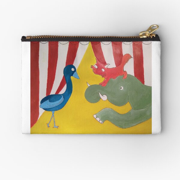 Animals at the Circus Zipper Pouch