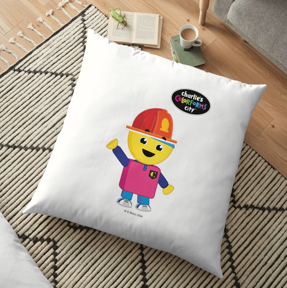 Charlie's Colorforms City - Firefighter Floor Pillow