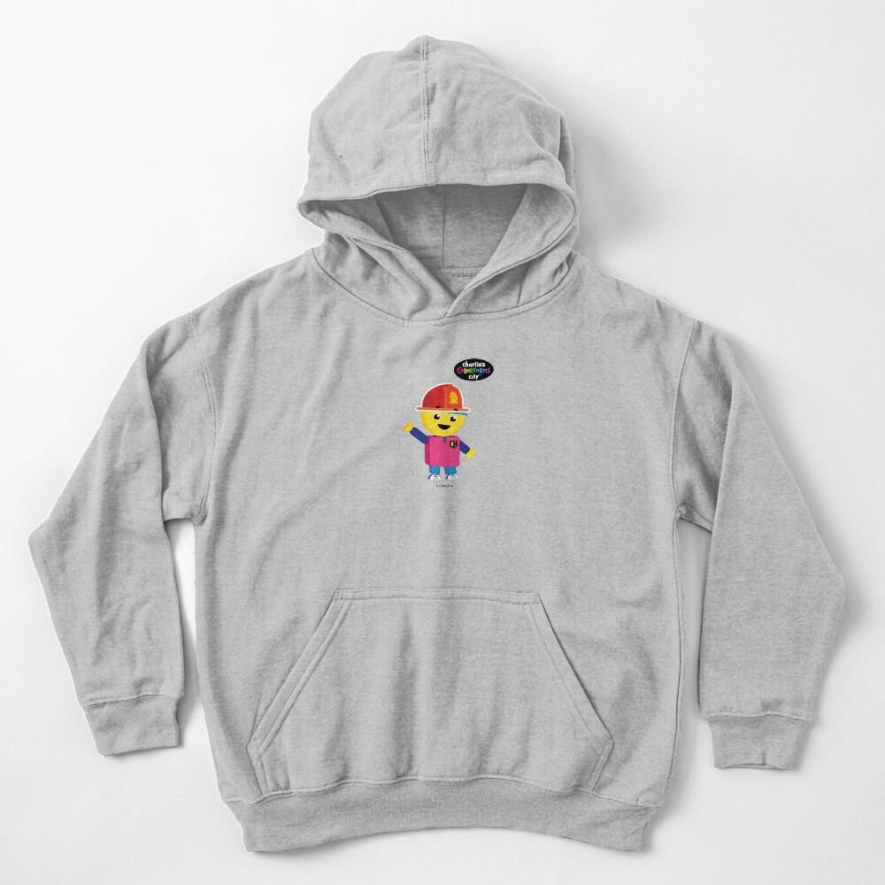 Charlie's Colorforms City - Firefighter Kids Pullover Hoodie