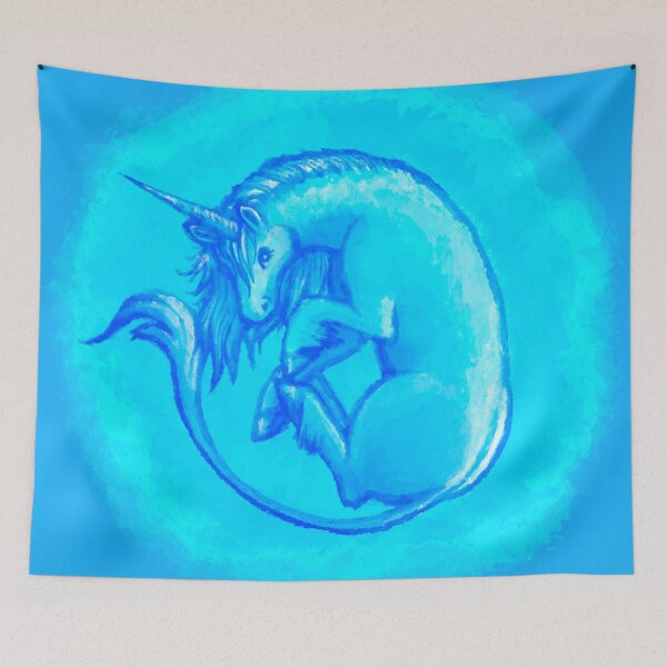 Item preview, Blue Unicorn designed and sold by ScribbOwls.
