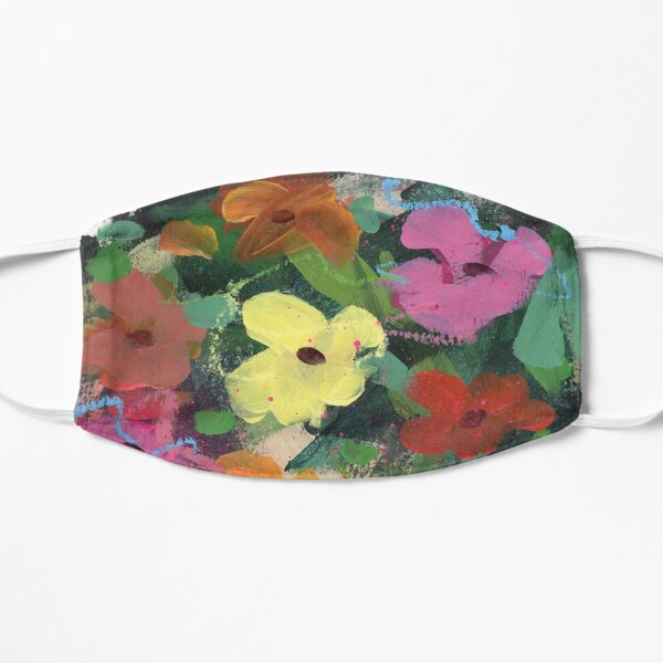 Abstract Flowers No.30 Flat Mask