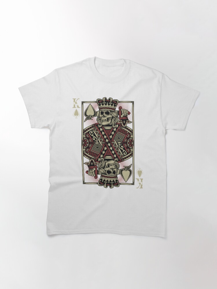 King of Spades Skull Poker T-Shirt