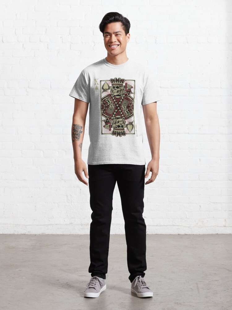 King of Spades Skull Poker T-Shirt