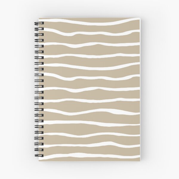 Item preview, Sand Dune Organic Stripes Pattern in White and Neutral Flax designed and sold by kierkegaard.