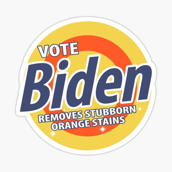 Vote Biden - Removes Stubborn Orange Stains Sticker