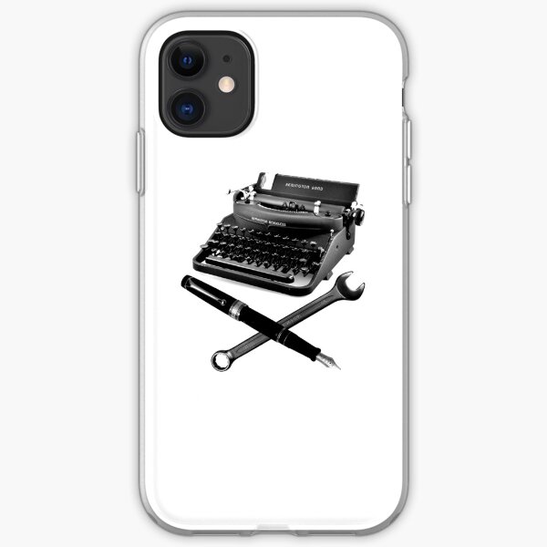 Typewriter, Fountain Pen and Wrench iPhone Soft Case