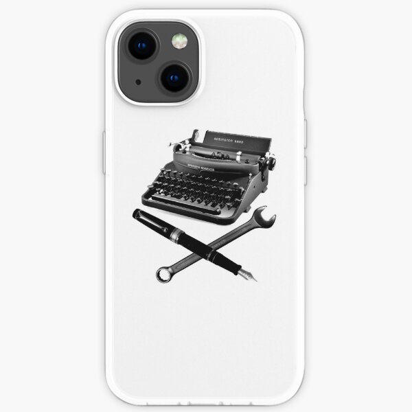 Typewriter, Fountain Pen and Wrench iPhone Soft Case